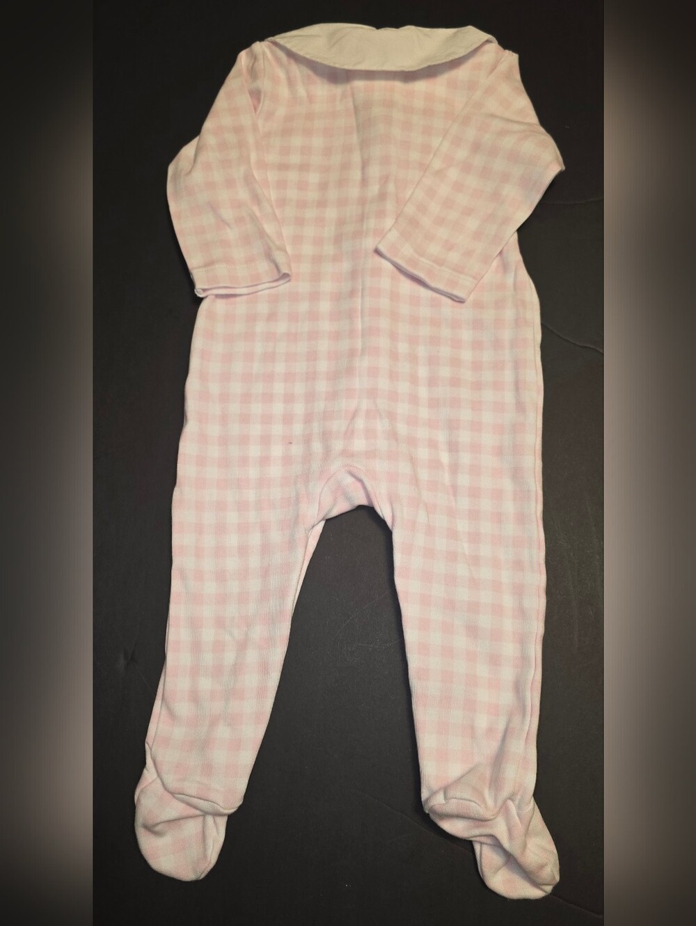 Jacadi Pink Gingham Footed One-Piece-6 Months NWOT - Picture 7 of 8
